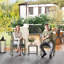Wicker 2 - Person Garden Lounge Set with Cushions-112894674-112894668