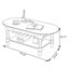 Table basse en bois massif au design rétro-123430267