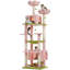 80.7"H Cat Tree Condos And Scratching Posts Included, With Platform And Basket