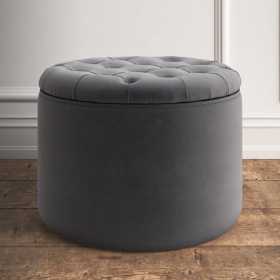 Alvin Velvet Ottoman