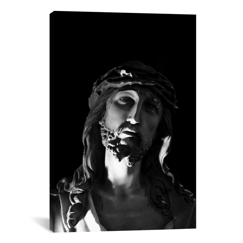 «Christian Jesus Christ Sculpture», reproduction de photo sur toile tendue, H 18 po x l 12 po x P 1,5 po, Toile tendue