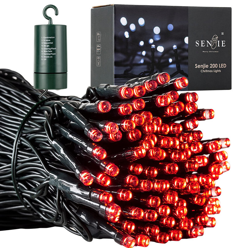 3.15'' LED String Lights, Red