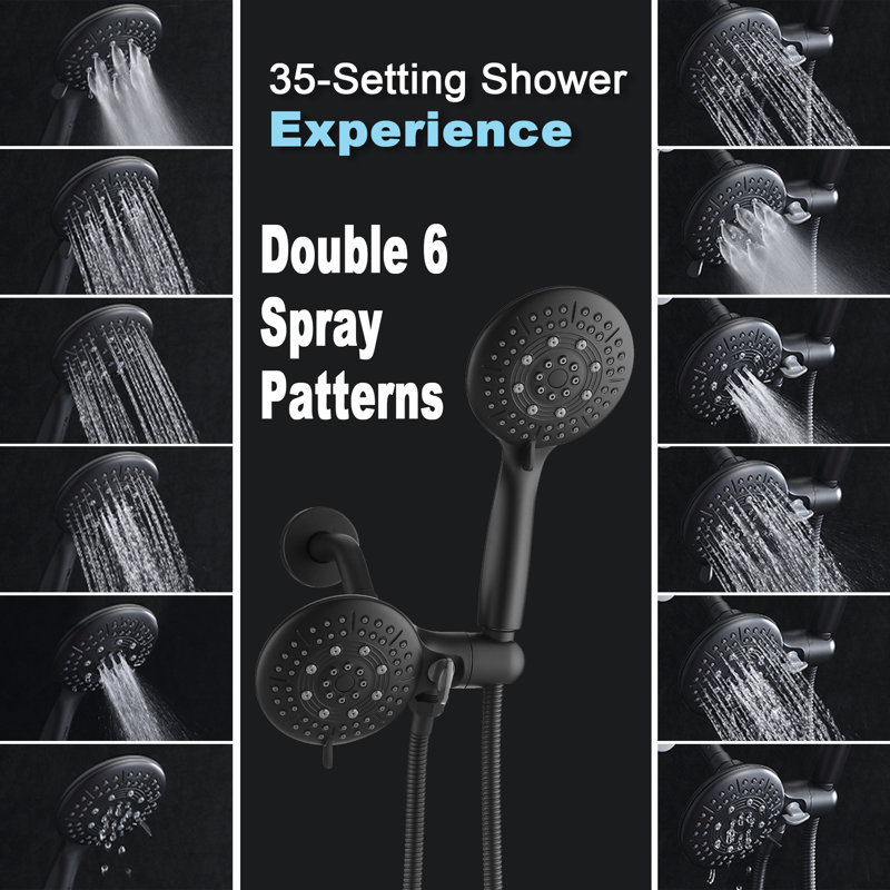 Complete Shower System, Matte Black