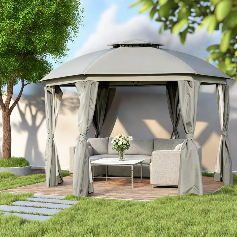 Auvents portables et pavillons de jardin (doit inclure le cadre), patio moderne en acier