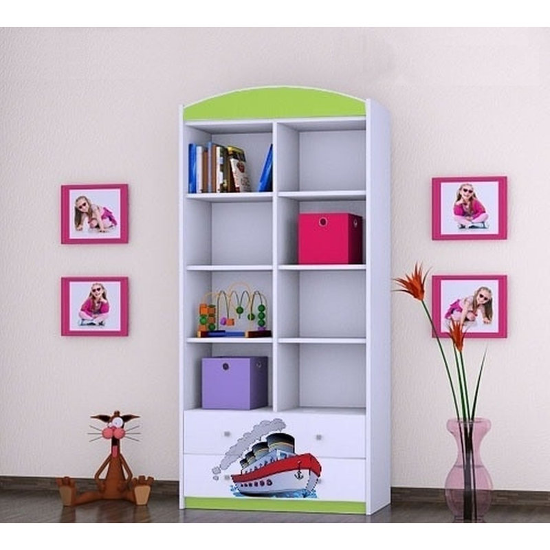 Christina 183cm H X 88cm W Kids Cube, Green