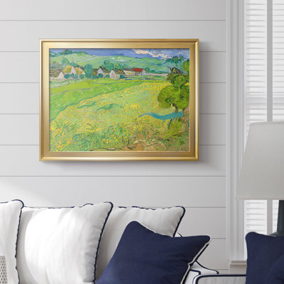Landscape with a Carriage and a Train-Vincent van Gogh-Framed Gallery Wrapped Canvas-1890