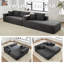 Canapé modulaire rembourré 2 pièces avec coussin Kustas Boneless, canapé-lit sans assemblage requis-1283120188-1339489339