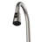 Karran Pull-Down Kitchen Faucet with Interchangeable Sprayers, Blade Spray & Advanced Aerator, High-Arc in Spot-Free Stainless Steel-119904225