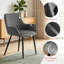 Modern Faux Leather/Suede Diamond Stitching Armchair Dining Chair for Dining Room, Bar, Restaurant, Hotel-1959534134