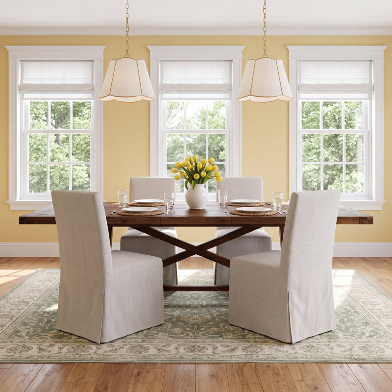 Bianca Extendable Dining Table, Medium Brown