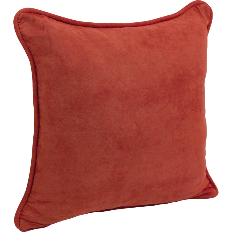  Corded Throw Pillow, Cardinal Red