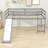 Twin Wood Loft Bed With Slide & Ladder-303621949-328852437