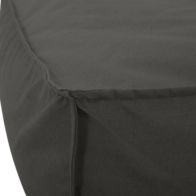Repose-pieds d'extérieur avec coussin Albelo-Sire, Charbon paysage marin