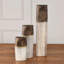 Reactive Bronze Stripe Oval Vase-49510958