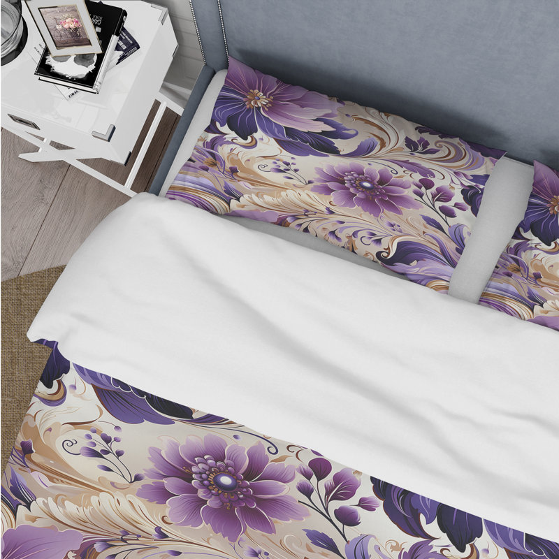 Ensemble de housse de couette Paisley, Housse de couette pour grand lit et 2 taies décor