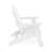 White Adirondack Chair – Sturdy HDPE Poly Lumber For Poolside, Patio, And Garden Relaxation-265535322