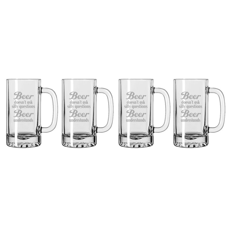 Tasse à bière en verre 16 oz