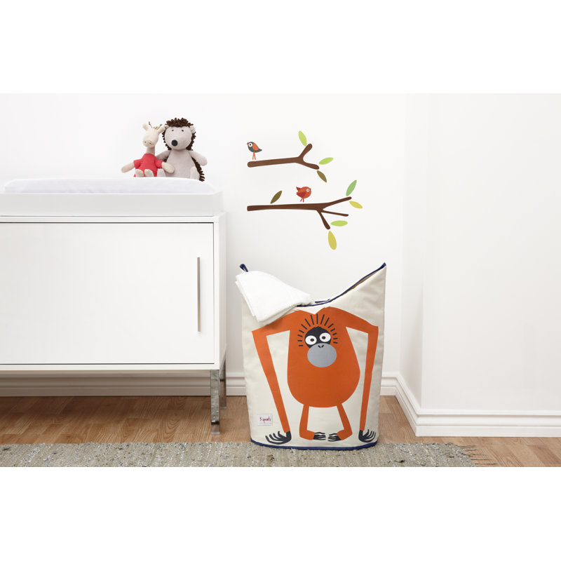 Orangutan Collapsible Kids Laundry Hamper with Handles