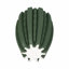 Grand vase à fleurs en porcelaine côtelée sculptée pour décoration intérieure - Présentoir décoratif moderne pour table d'entrée - Vert-392883672