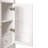 71" Fluted Tall Arched Pantry Cabinet With Adjustable Shelves, Elegant Display Storage With Hidden Drawer & Glass Door For Kitchen, Living Room, Dining Room, White-1477715272