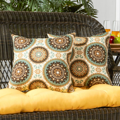 Covington Outdoor Square Pillow Cover & Insert