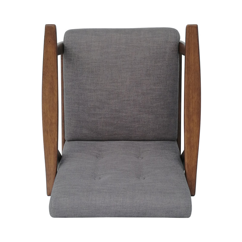 Banju Upholstered Armchair, Dark Gray 100% Polyester