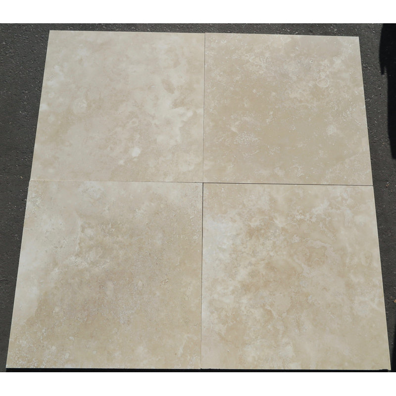 Turco 24'' x 24'' Travertine Stone Look Wall & Floor Tile