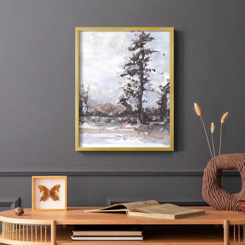 «Vintage Tree Moment II», reproduction encadrée - bois massif, H 10 po x l 8 po