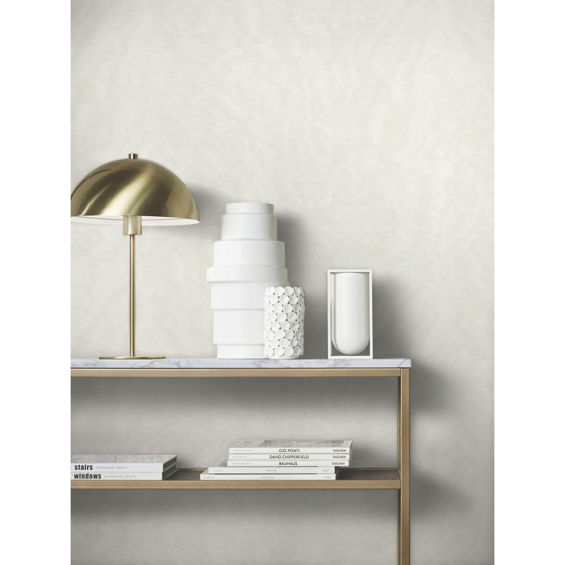 Papier peint texturé Shimmering Moire, Blanc
