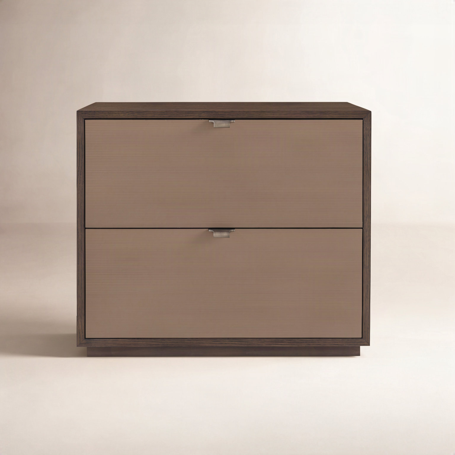 2 - Drawer Nightstand, Brown