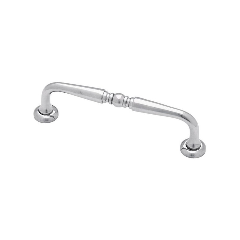 4" Elegant Turned Pull, Solid Brass, 25