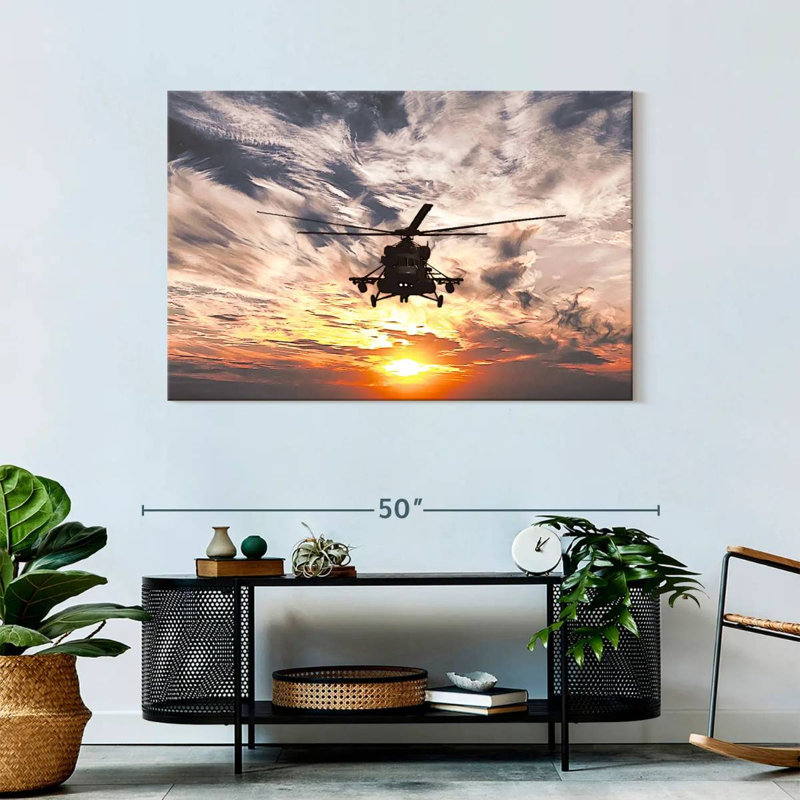 Mait Navy Helicopter, 30" H x 45" W
