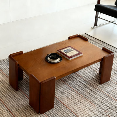 Nordic-style wood coffee table
