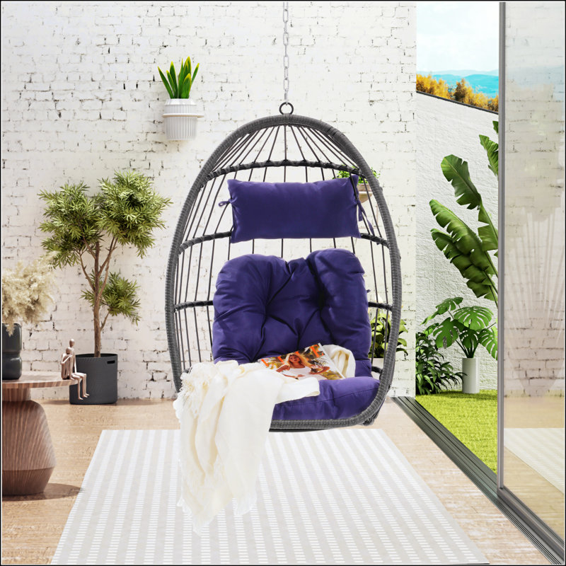Fauteuil suspendu en rotin
