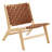 Saoirse Faux Leather Wood Accent Lounge Chair-100030976-100028711
