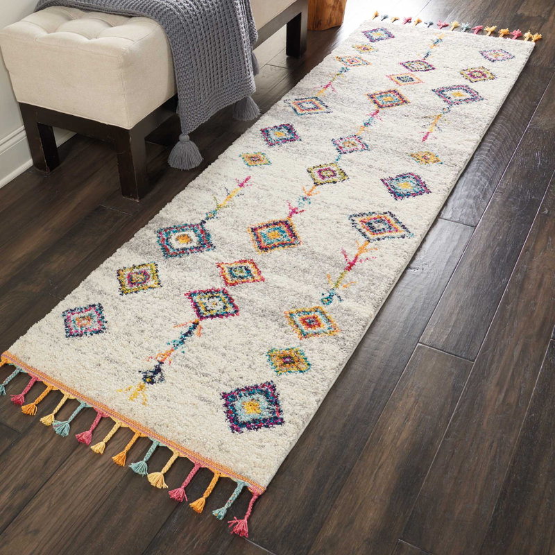 Raul Rug, Runner 2'3" x 8', Gray/Beige