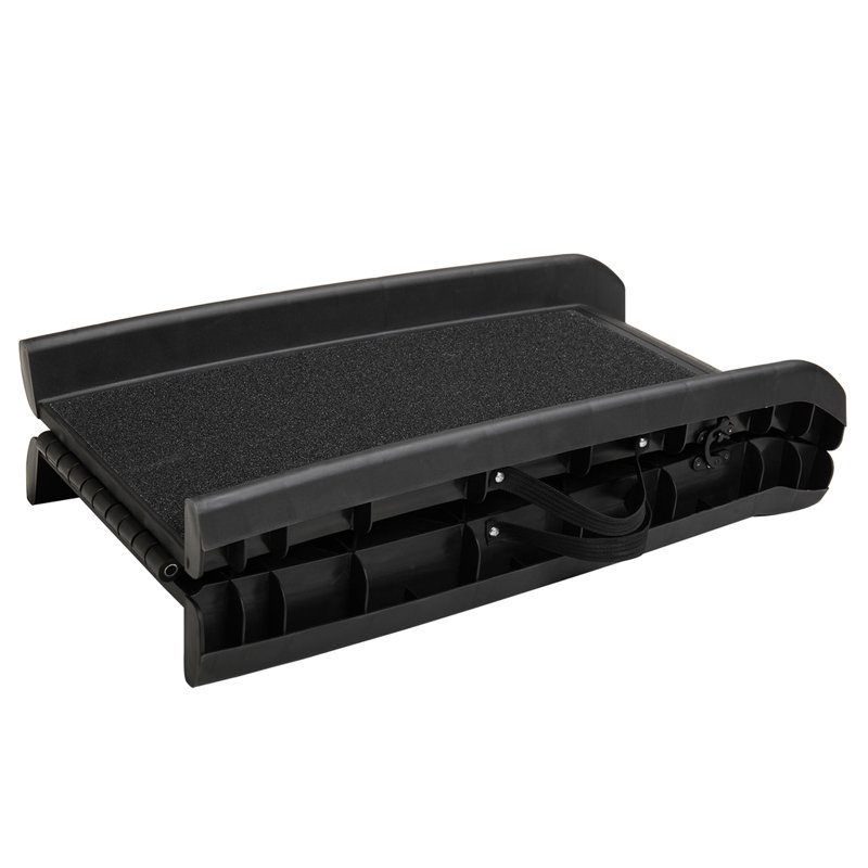 Rampe noire pour animaux de compagnie pour les voyages hors route - et sécuritaire, peut supporter jusqu'à 90 kg d'animaux de compagnie, conception antidérapante, camions de rangement pliables et faciles à transporter, peut contenir des antidérapants, conception d'espace
