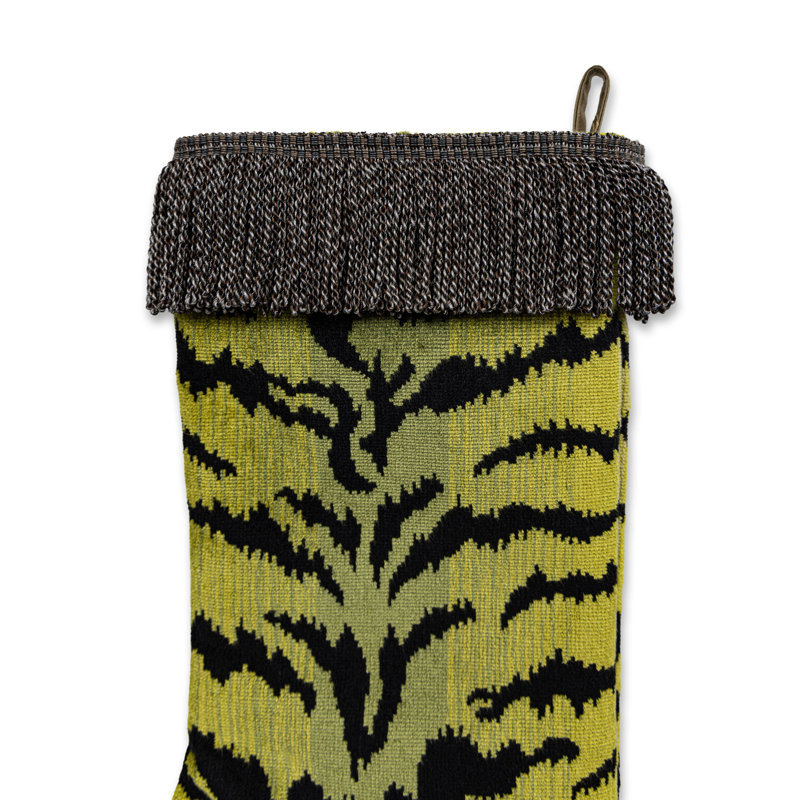 TIGRE STOCKING / TRIM, Vert / noir