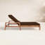 Chaise longue d'extérieur en bois massif Nicholson-281021766