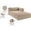 Chaise longue en velours côtelé Carmean Performance-1254310522