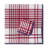 Trattoria Cotton Blend Plaid Square Napkin-868175711