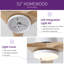 Ventilateur de plafond 52 po Homewood-133696916