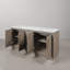 Kamila 72'' Double Bathroom Vanity with Marble Top-583997914