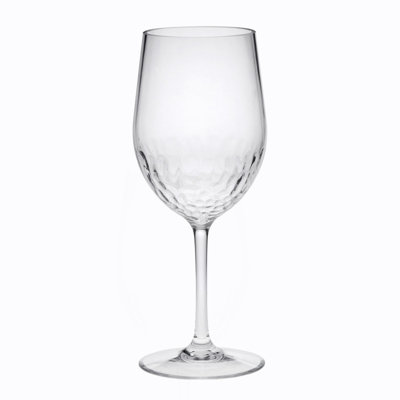 Plastic Wine Glasses Set Of 4 (12Oz), BPA Free Tritan Hammer Wine Glass Set, Unbreakable Red Wine Glasses, White Wine Glasses