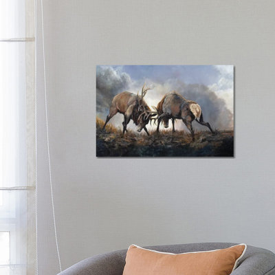 Fight Club by Jan Perley - Wrapped Canvas Gallery-Wrapped Canvas Giclée