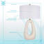 Lampe de table en céramique Serenity Loop - blanc texturé - ensemble de 2