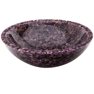 Belfry Bathroom Atlas 400mm Purple Resin Circular Countertop Basin Bathroom Sink