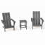 Godin All-Weather HDPE Adirondack Chair with Table-204721094