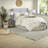 Elegant Tufted Ivory Bedding Sets, Polyester Material For Home Comfort