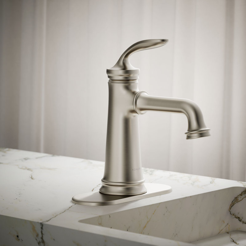 Bellera Single-Handle Bathroom Sink Faucet, 1.2 Gpm In Polished Chrome, Vibrant Brushed Nickel, 1.2 